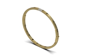 Gouden armband massief met diamant, Model ARM6